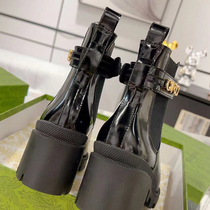 G*u*i trip leather logo-strap chelsea boots