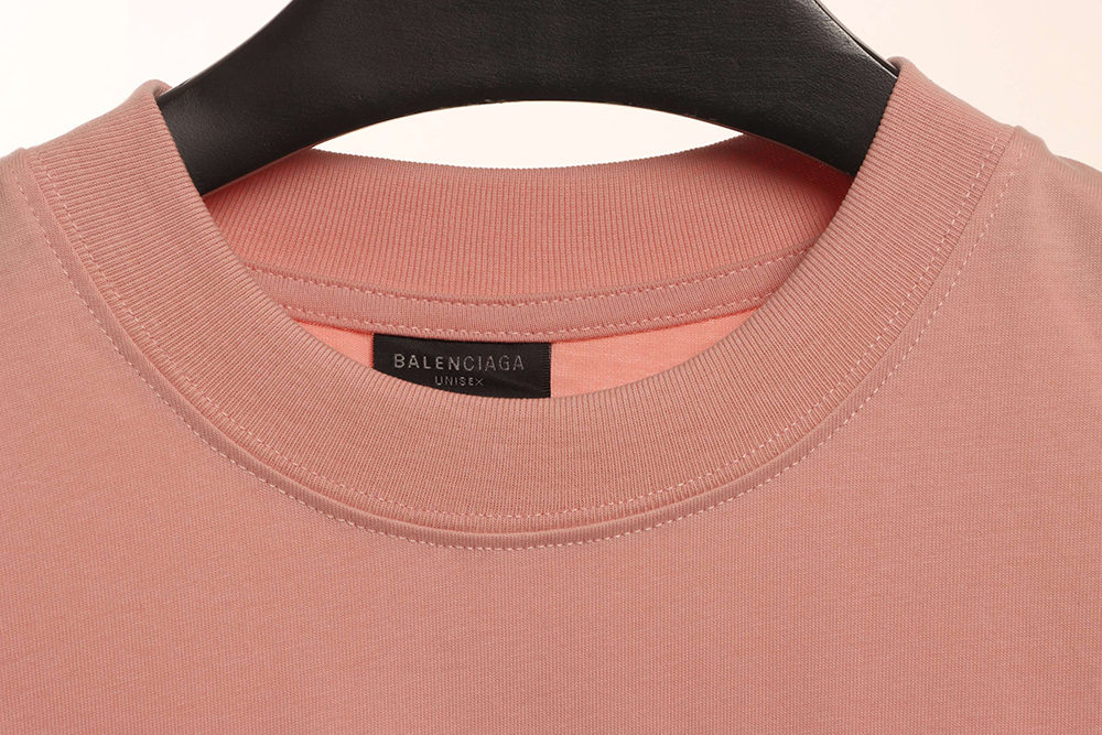 Ba*len*cia*ga reverse embroidered lettering short sleeves