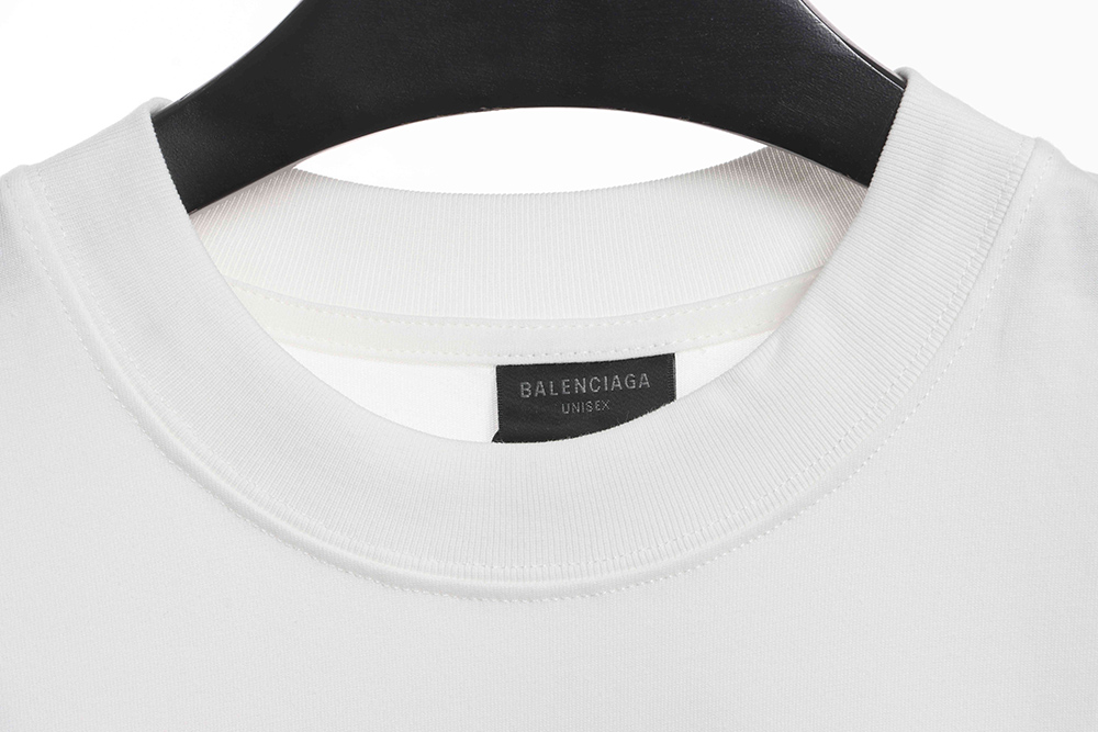 Ba*len*cia*ga reverse embroidered lettering short sleeves
