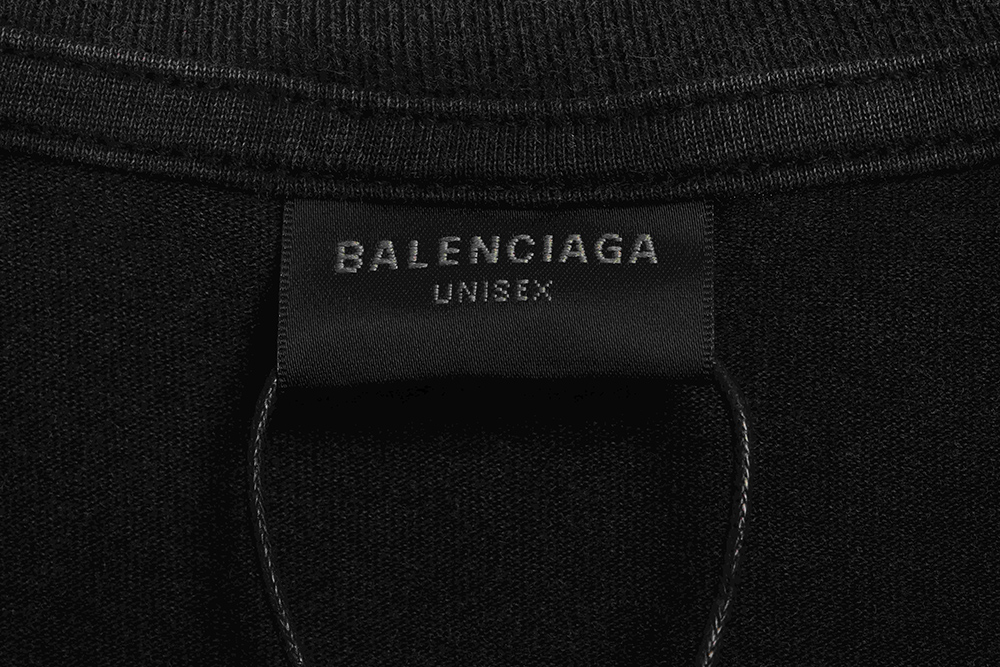 Ba*len*cia*ga distressed washed front and back surf print short sleeves