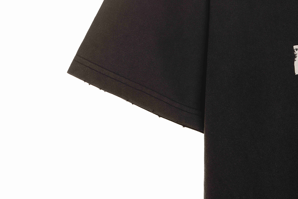 Ba*len*cia*ga distressed washed front and back surf print short sleeves