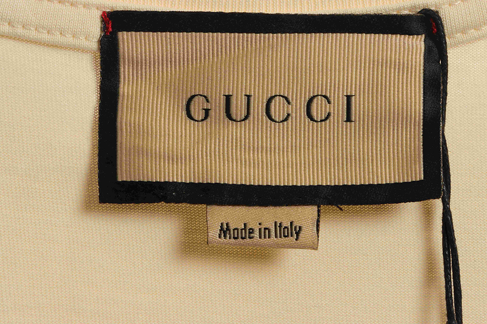 G*u*i double g color block logo letter short sleeves