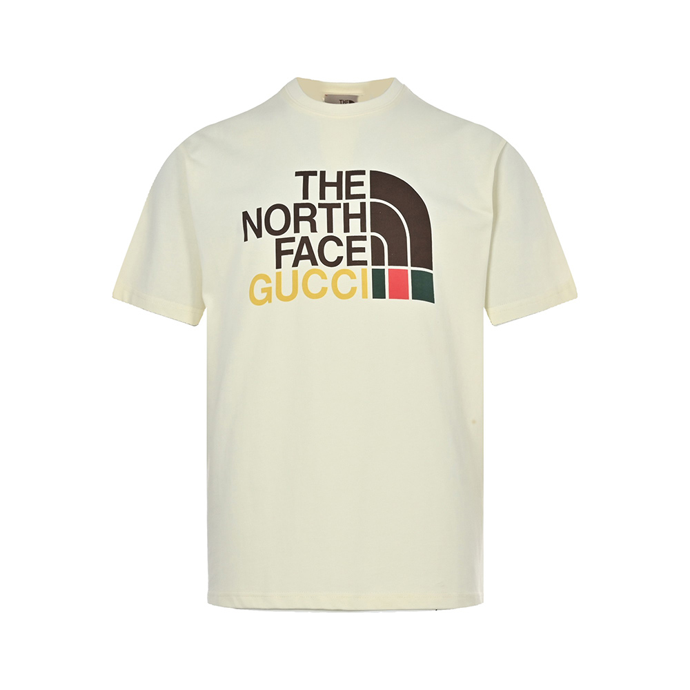 G*u*i & the nor*h f**e joint printed logo short sleeves