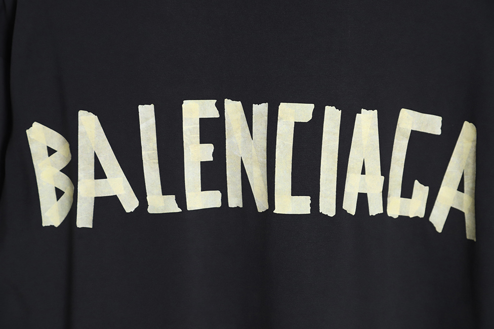 Ba*len*cia*ga 23ss masking tape short-sleeved t-shirt