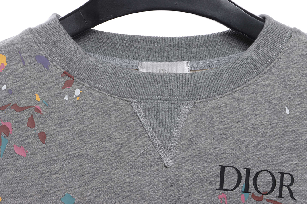 D*or handmade splash-ink sweatshirt