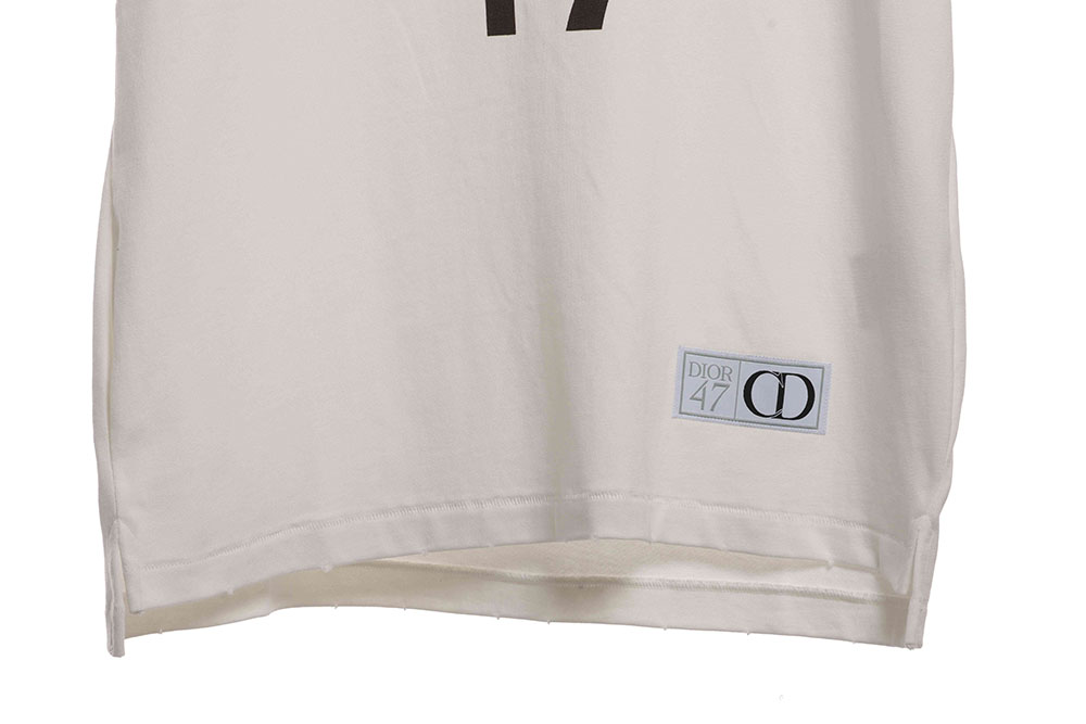 D*or 47 number embroidered short sleeves