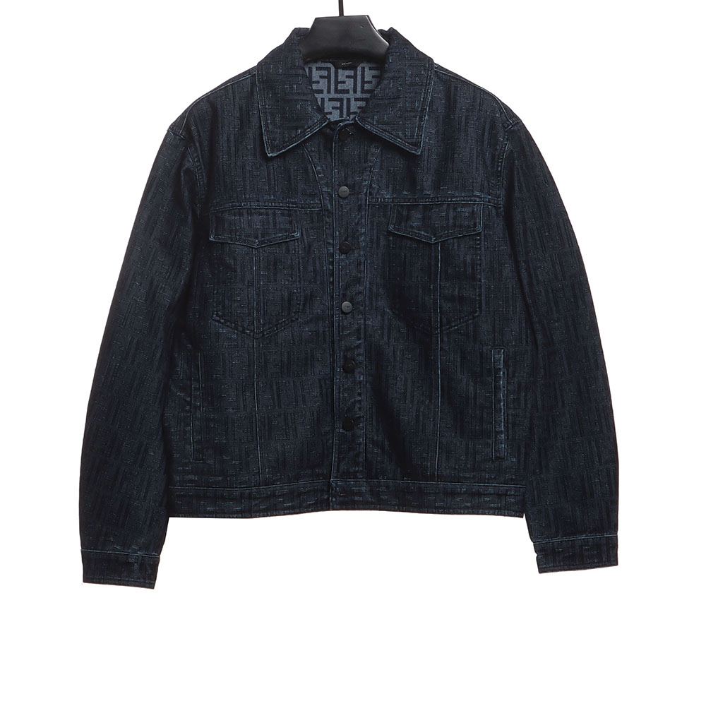 F**di presbyopic dark pattern denim jacket