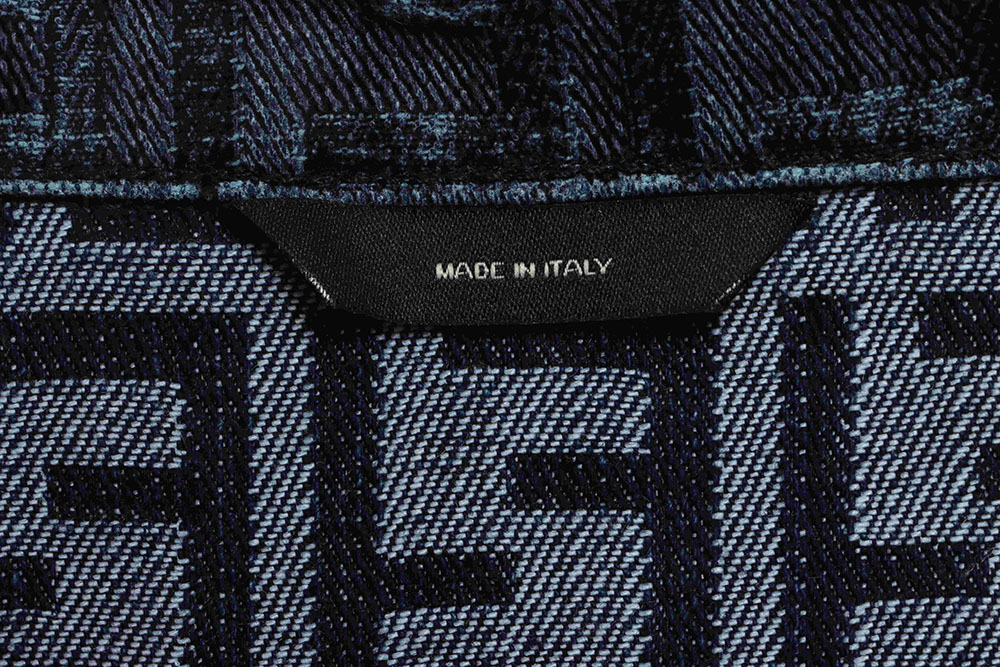 F**di presbyopic dark pattern denim jacket