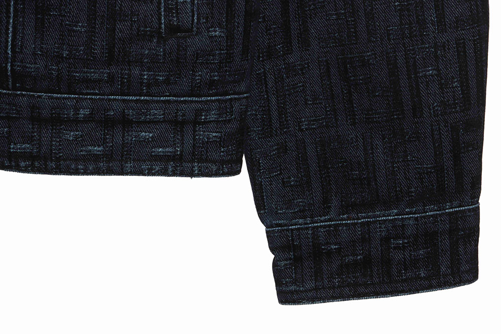 F**di presbyopic dark pattern denim jacket