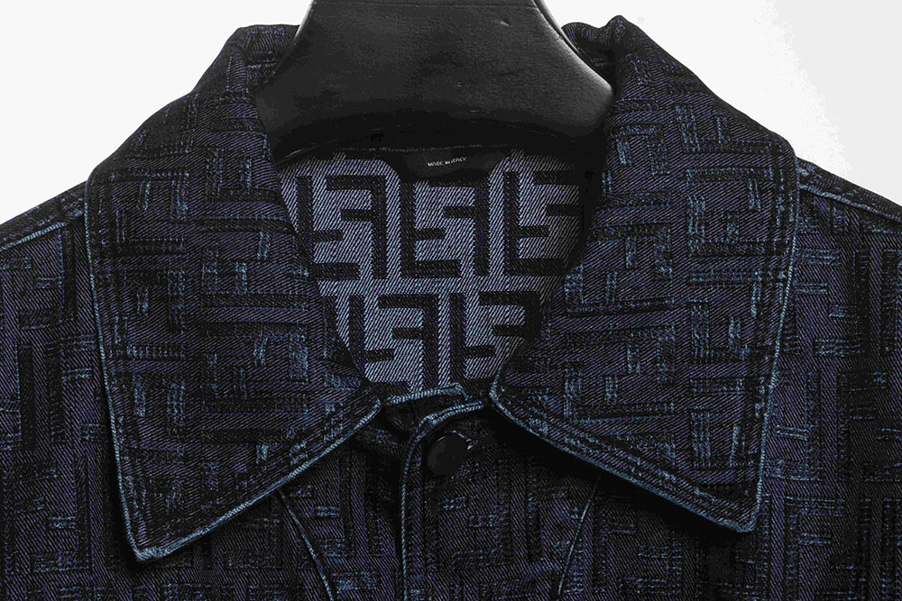 F**di presbyopic dark pattern denim jacket