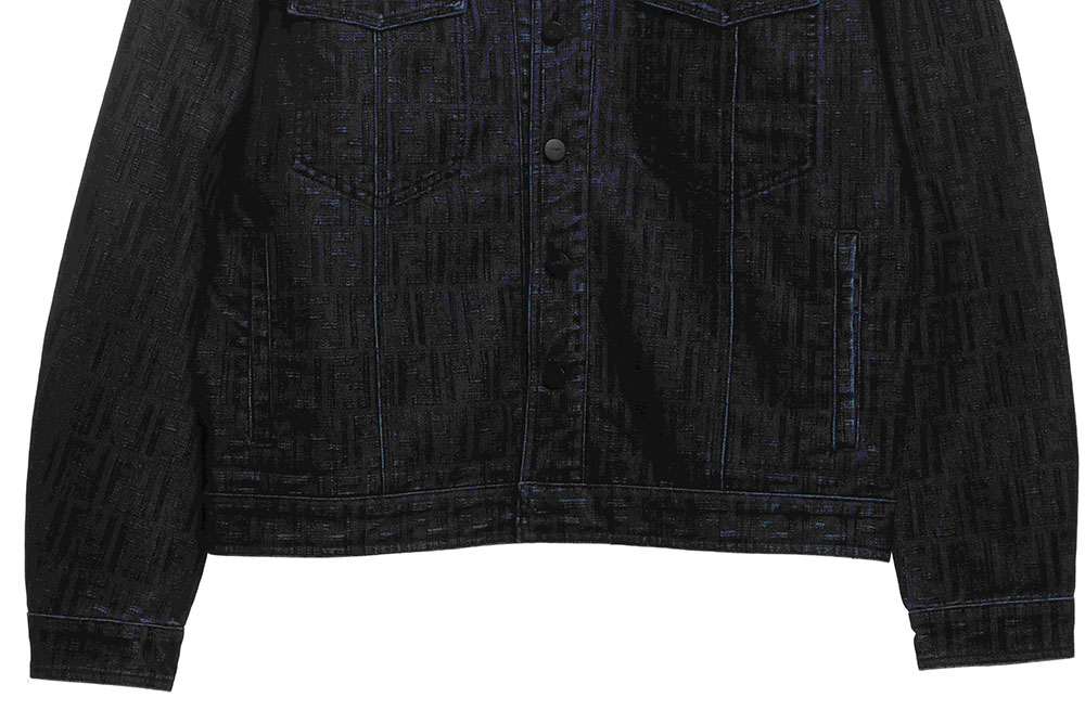 F**di presbyopic dark pattern denim jacket