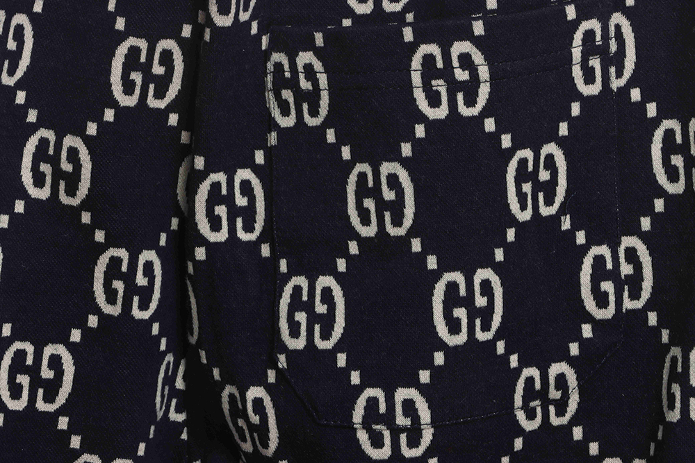 G*u*i all-over jacquard trousers