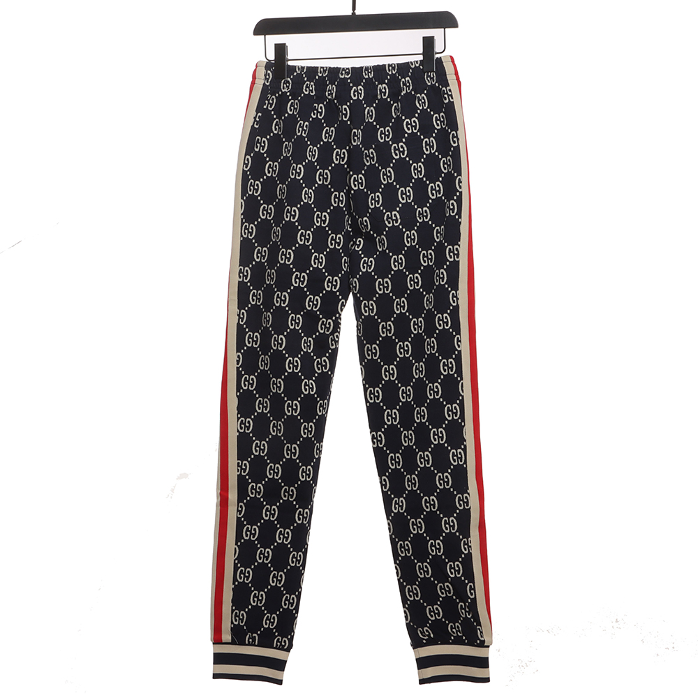 G*u*i all-over jacquard trousers