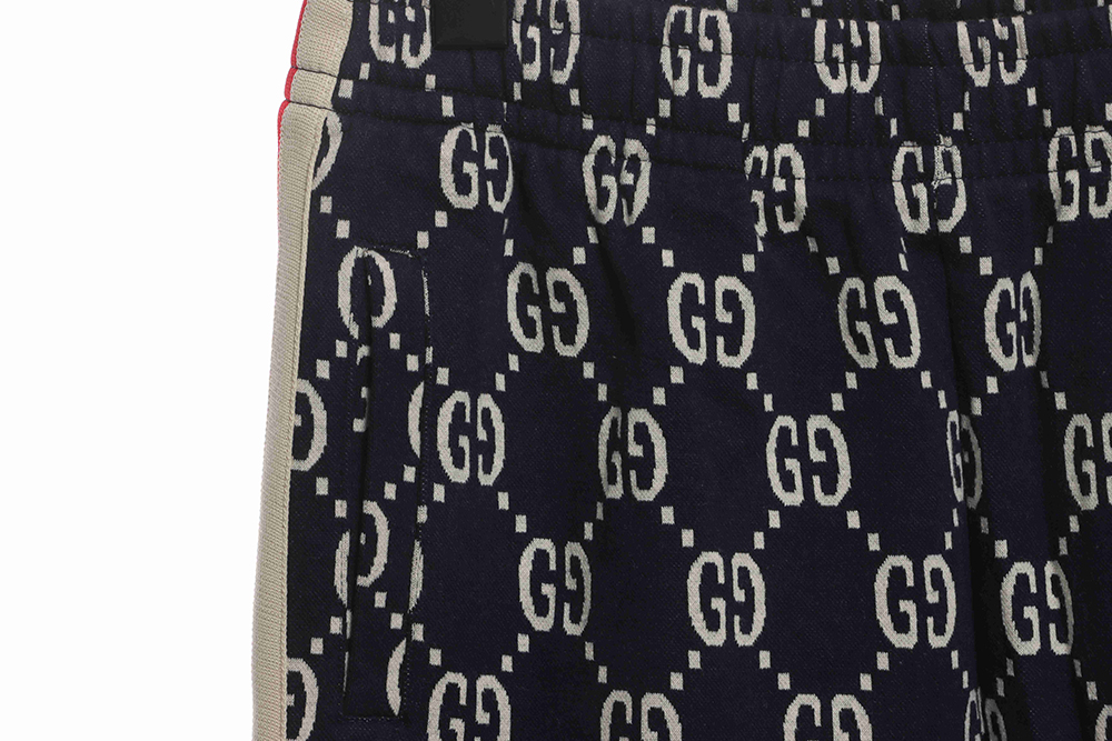 G*u*i all-over jacquard trousers