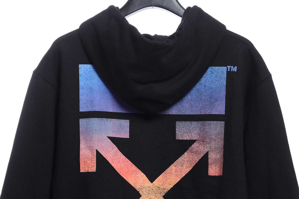 OW purple gradient colorful hoodie