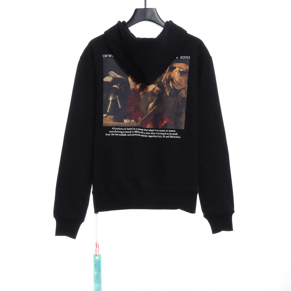 OW retro classical religious oil painting hoodie