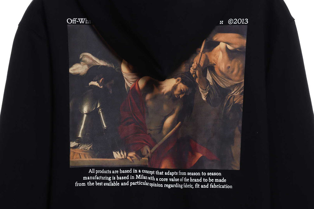 OW retro classical religious oil painting hoodie