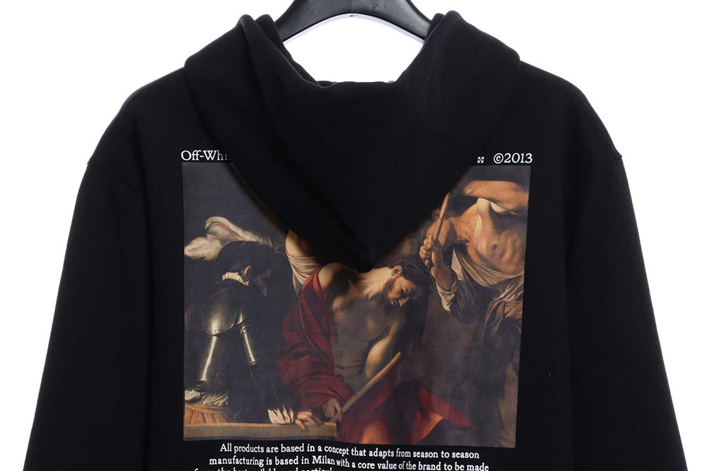 OW retro classical religious oil painting hoodie