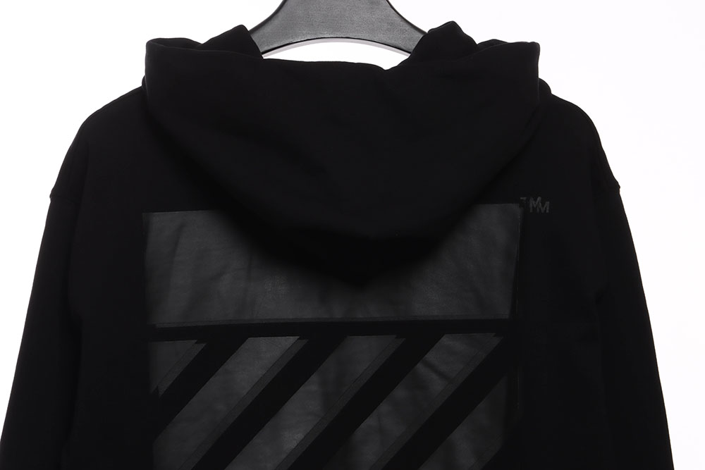 OW overlap zebra crossing arrow hoodie
