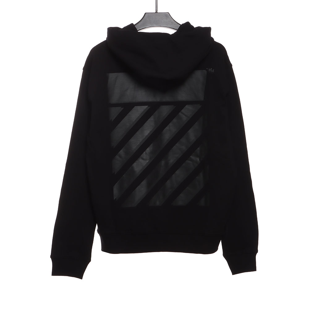 OW overlap zebra crossing arrow hoodie