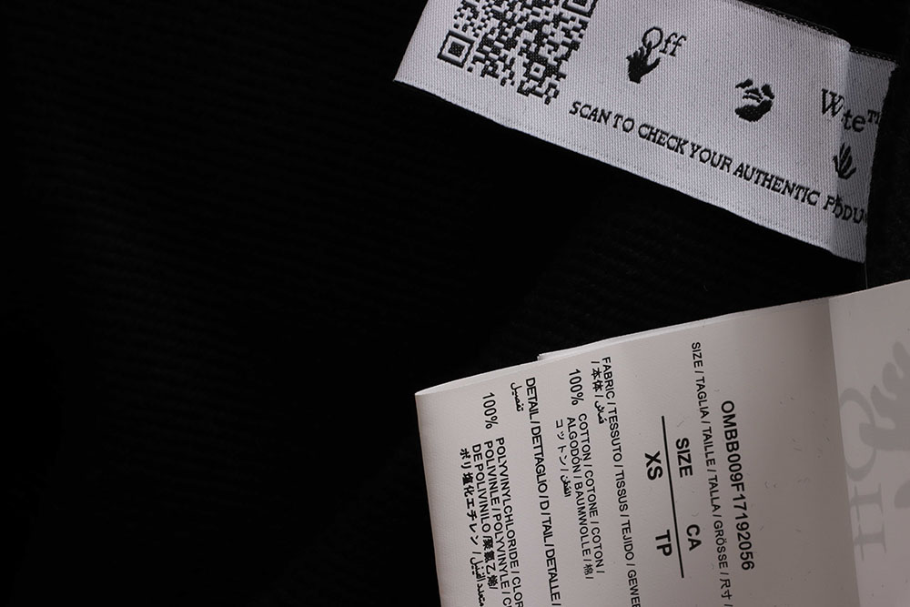 OW overlap zebra crossing arrow hoodie