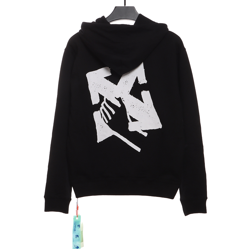 OW palm arrow print hoodie