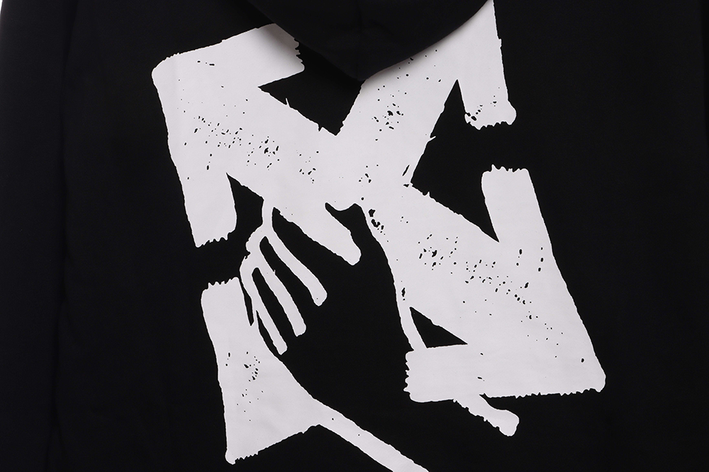 OW palm arrow print hoodie