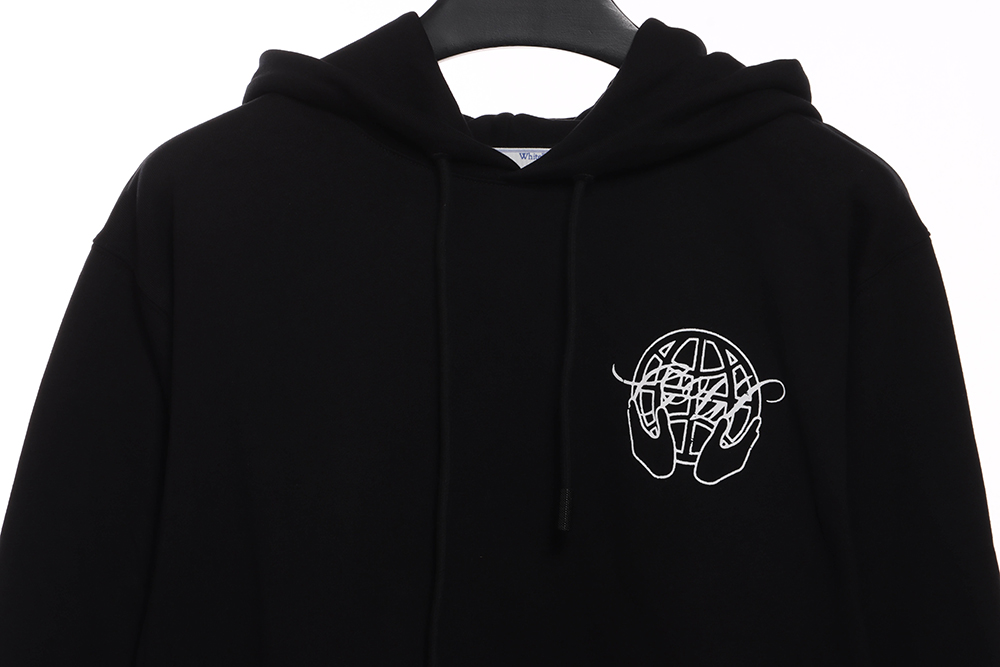 OW palm arrow print hoodie