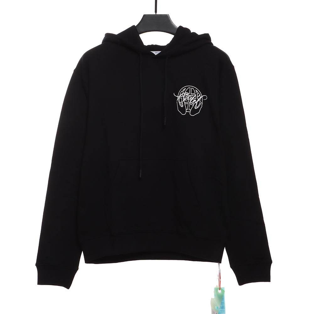 OW palm arrow print hoodie