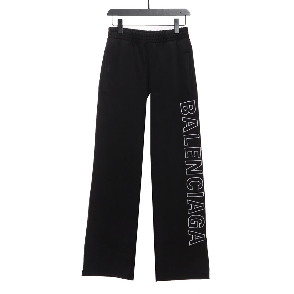 Ba*len*cia*ga distressed washed monogram trousers
