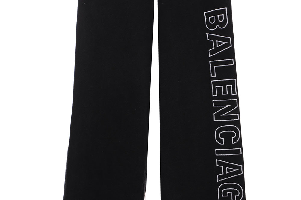 Ba*len*cia*ga distressed washed monogram trousers