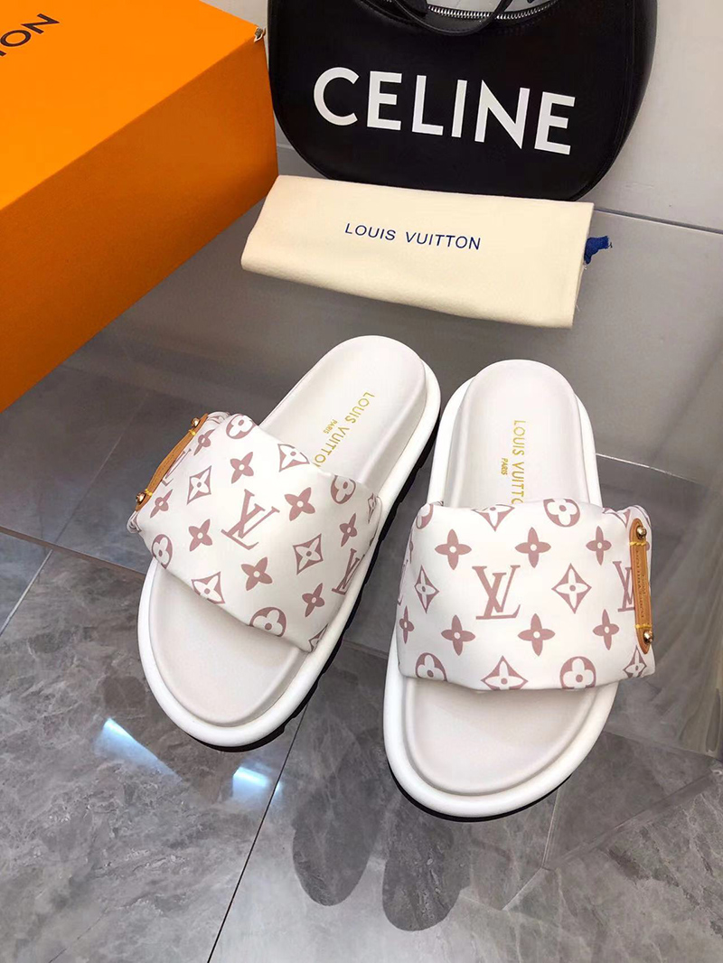 l0*is V*t0n pool pillow flat comfort mule