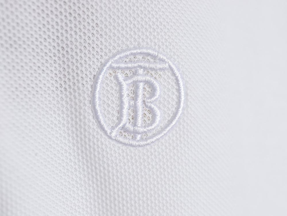 B**rry gold button logo embroidered polo shirt