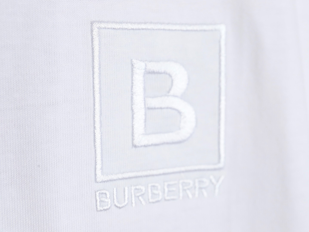 B**rry b logo embroidered plaid patchwork t-shirt