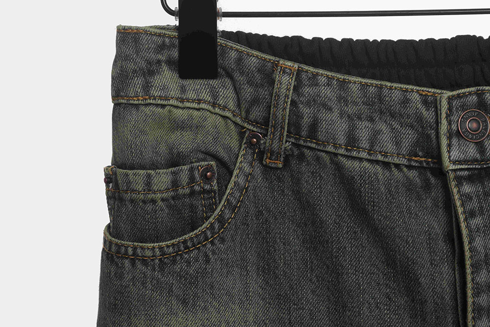 Ba*len*cia*ga patchwork distressed work jeans