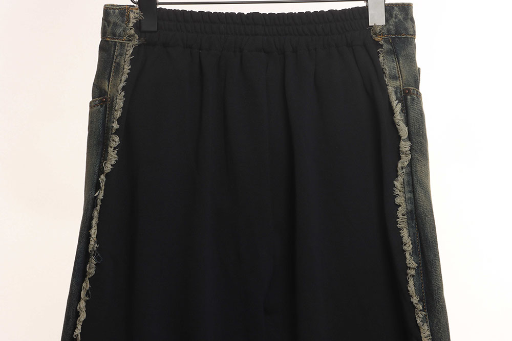 Ba*len*cia*ga patchwork distressed work jeans