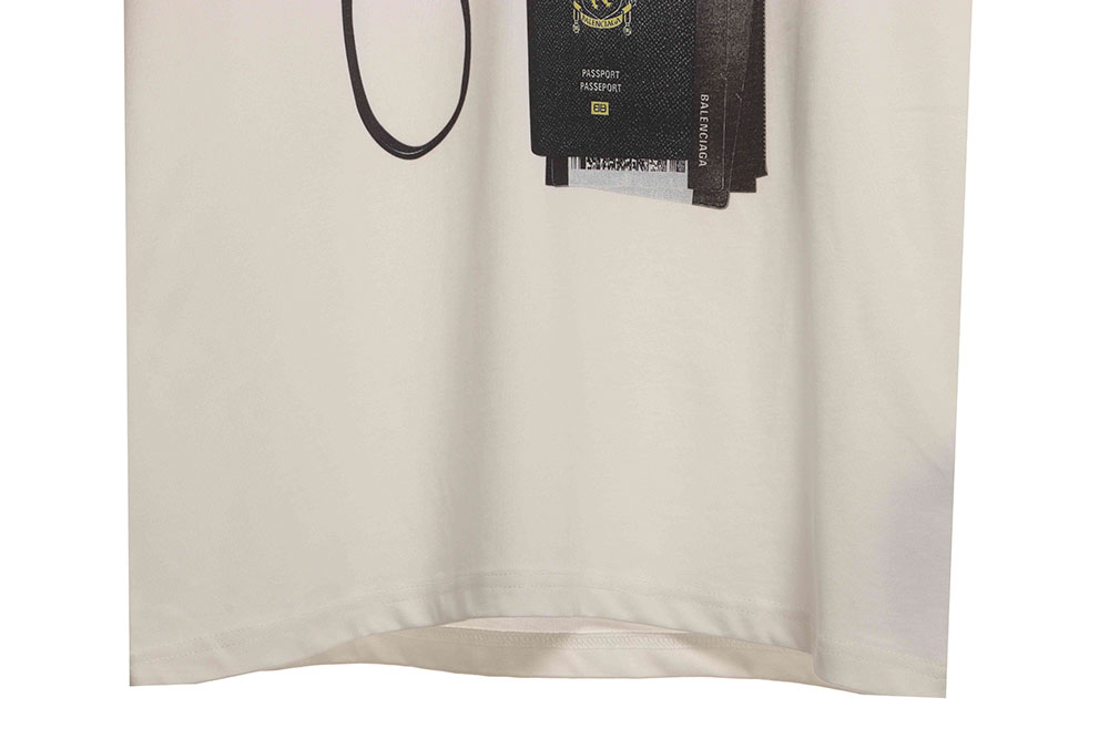 Ba*len*cia*ga air ticket passport limited short sleeve tsk1