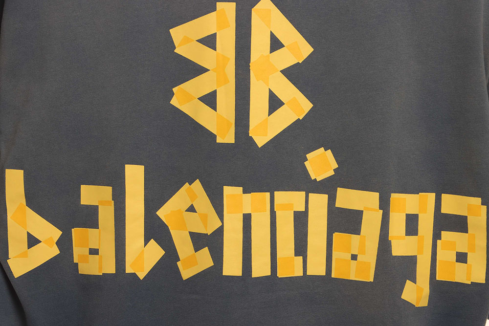 Ba*len*cia*ga masking tape short sleeve tsk3