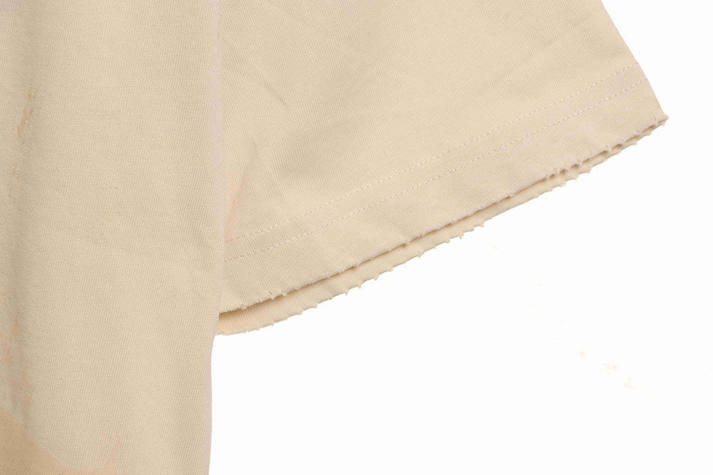 Ba*len*cia*ga distressed mud dyed double b printed short sleeves tsk1