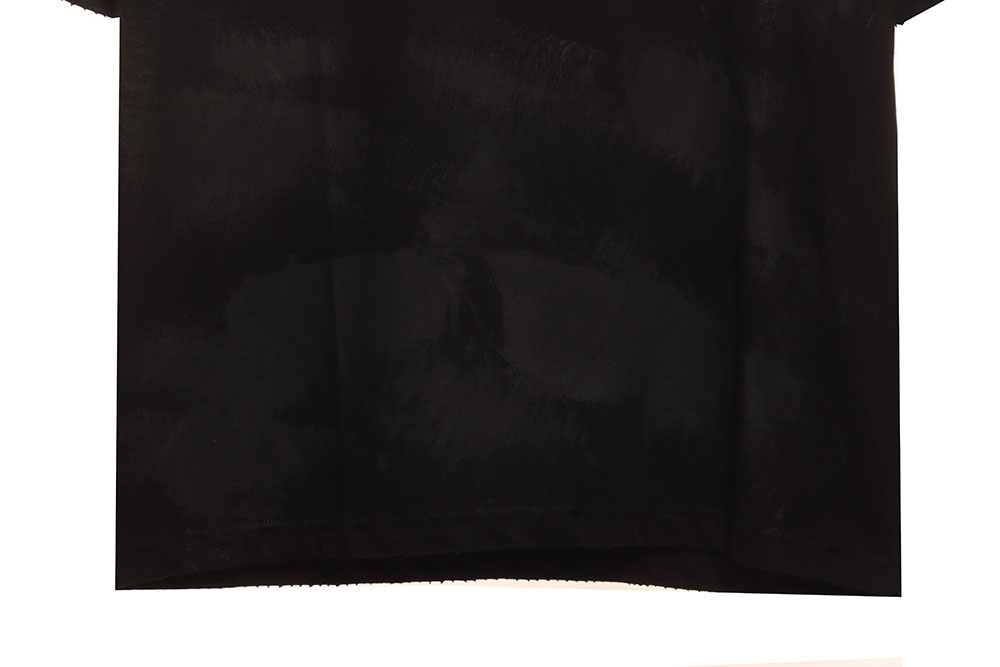 Ba*len*cia*ga distressed mud dyed double b printed short sleeves tsk2