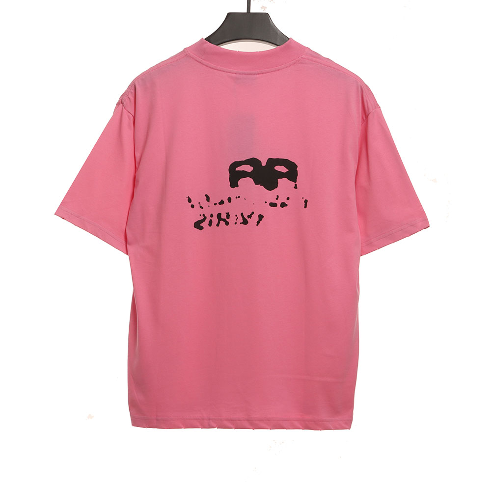 Ba*len*cia*ga hand draw double b graffiti short sleeves tsk2