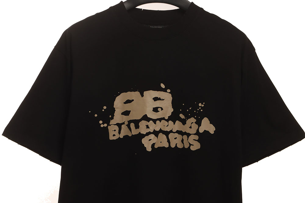 Ba*len*cia*ga hand draw double b graffiti short sleeves tsk1
