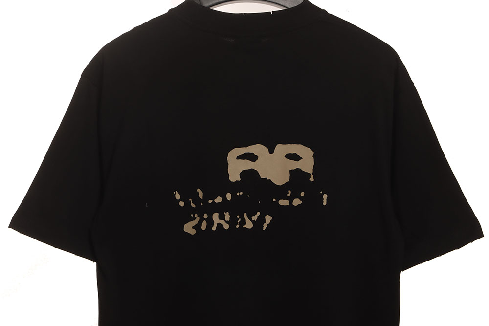 Ba*len*cia*ga hand draw double b graffiti short sleeves tsk1