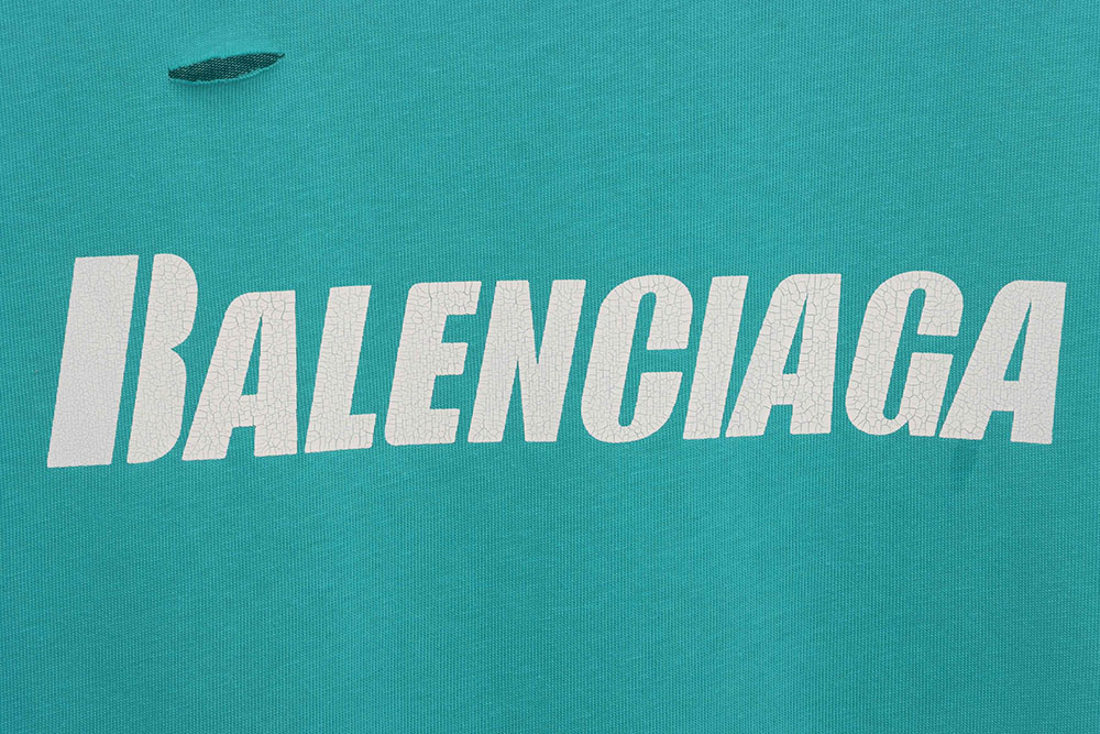 Ba*len*cia*ga distressed short sleeves