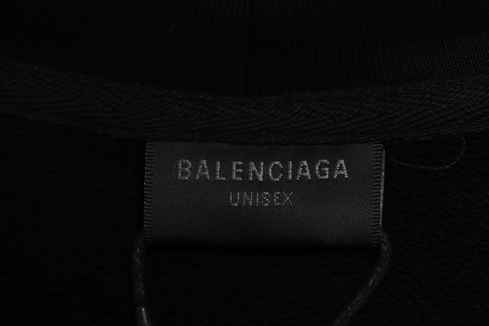 Ba*len*cia*ga chest  & arms double logo hoodie tsk1