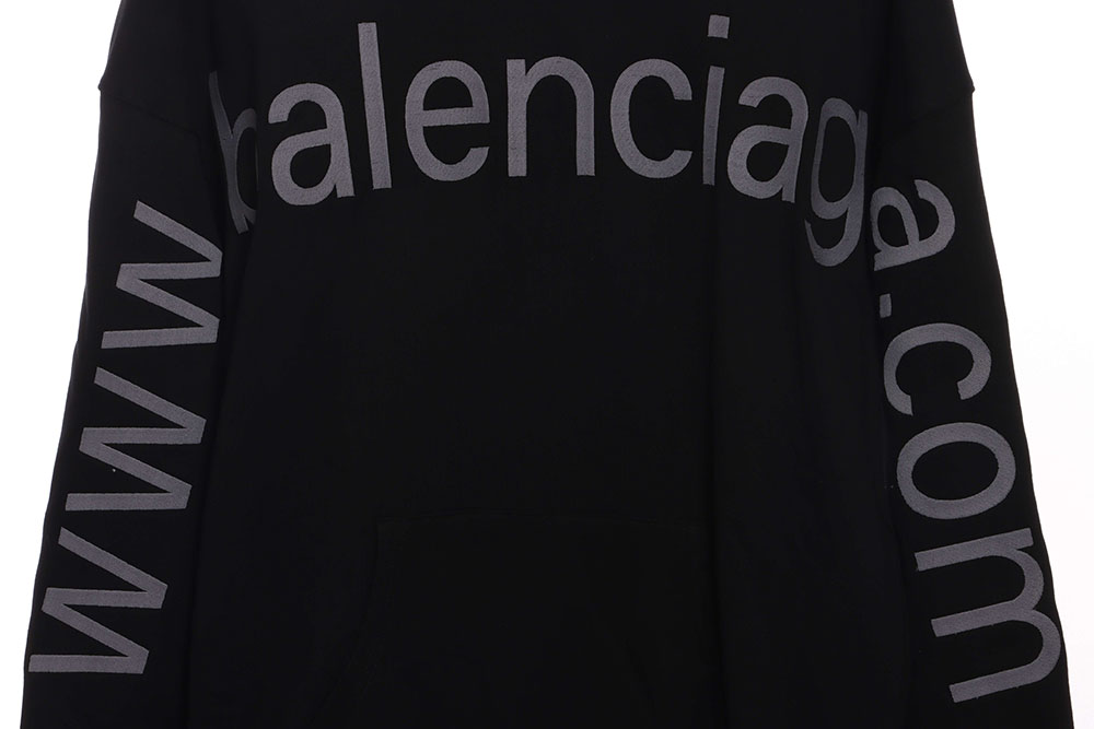 Ba*len*cia*ga chest  & arms double logo hoodie tsk1