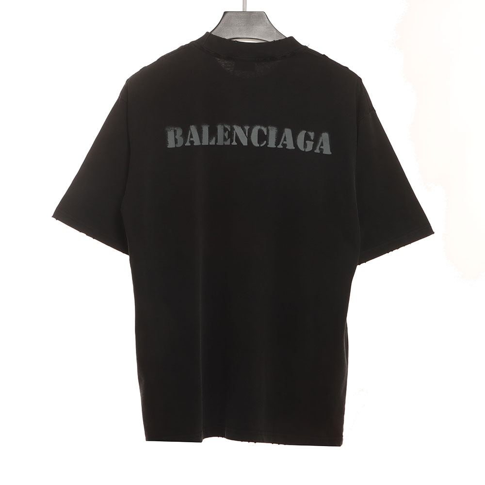 Ba*len*cia*ga blurred logo short sleeves tsk 1