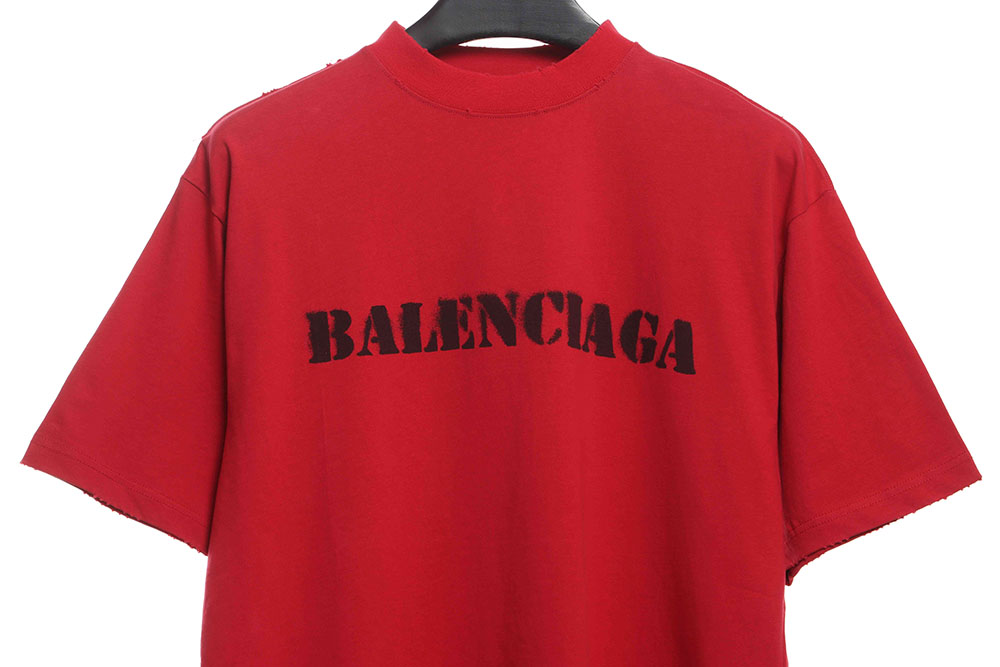 Ba*len*cia*ga blurred logo short sleeves tsk 3