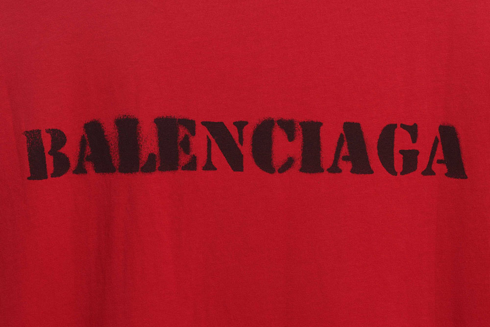 Ba*len*cia*ga blurred logo short sleeves tsk 3