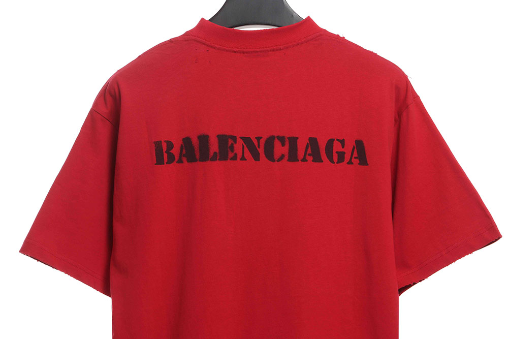 Ba*len*cia*ga blurred logo short sleeves tsk 3